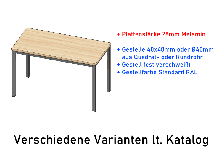 Schreibtische Modell SIMPLEX