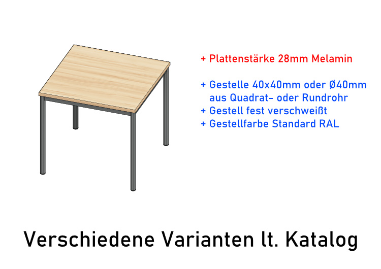 Bewohnertisch Modell SIMPLEX
