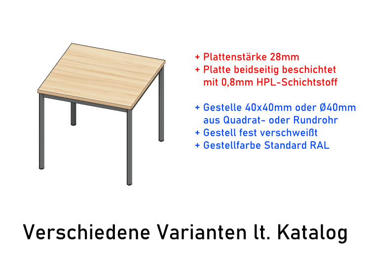 Bewohnertisch Modell SIMPLEX