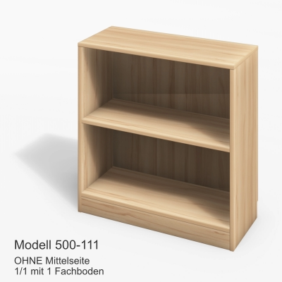 OHNE Mittelseite1/1 mit 1 Fachboden Modell 500-111