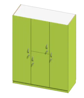Bewohnerschrank für 2 Personen